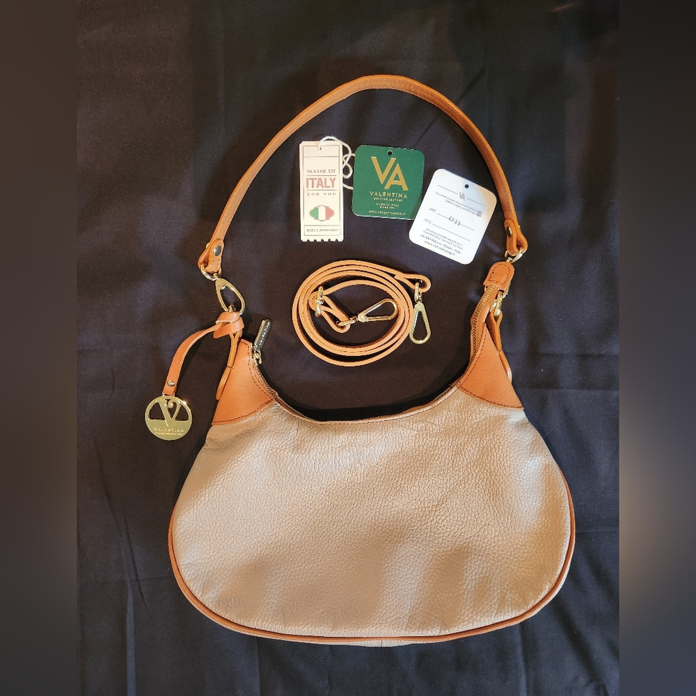Valentina Leather Hobo Purse